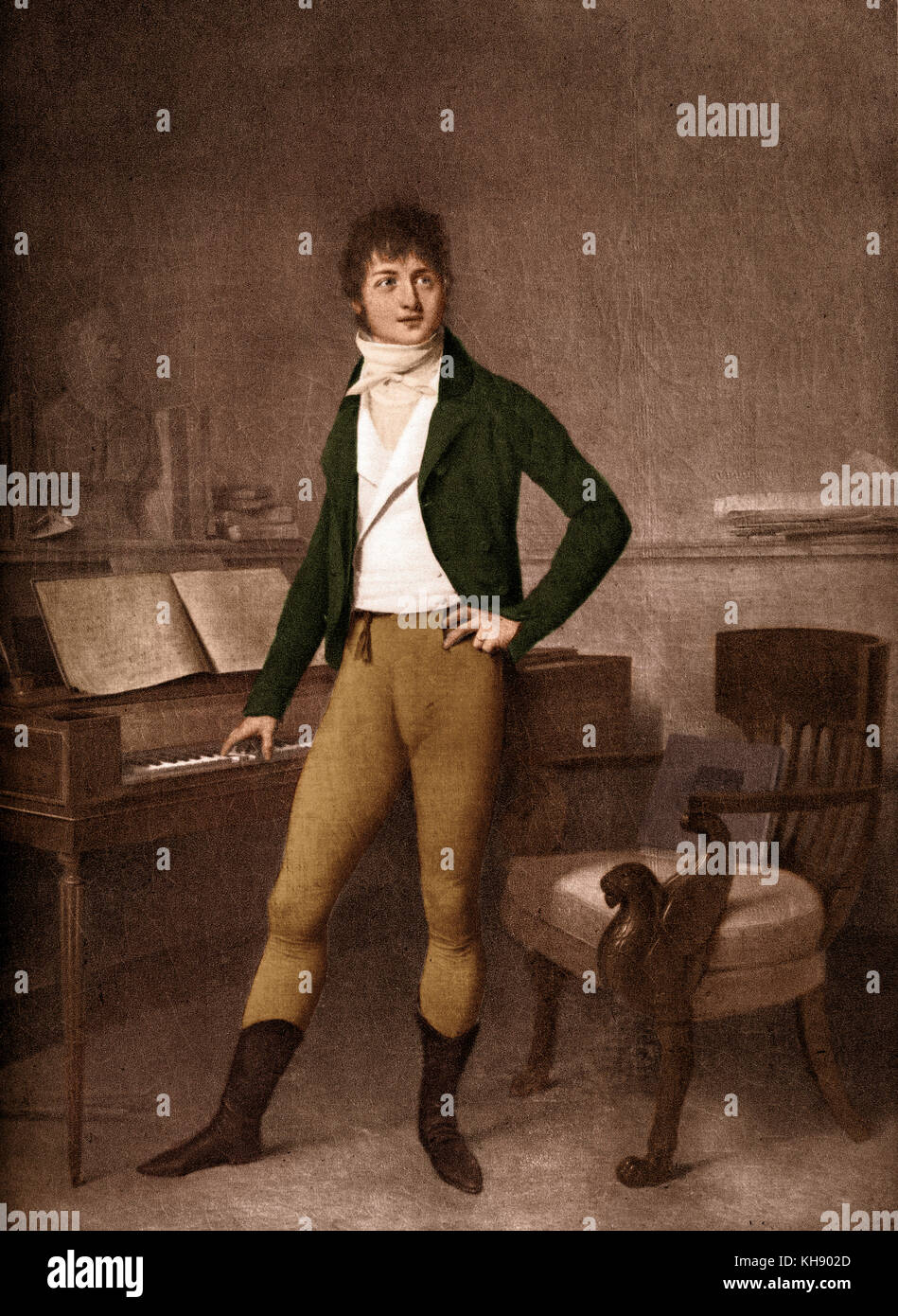 Francois Adrien Boieldieu portrait of the French opera composer. 16