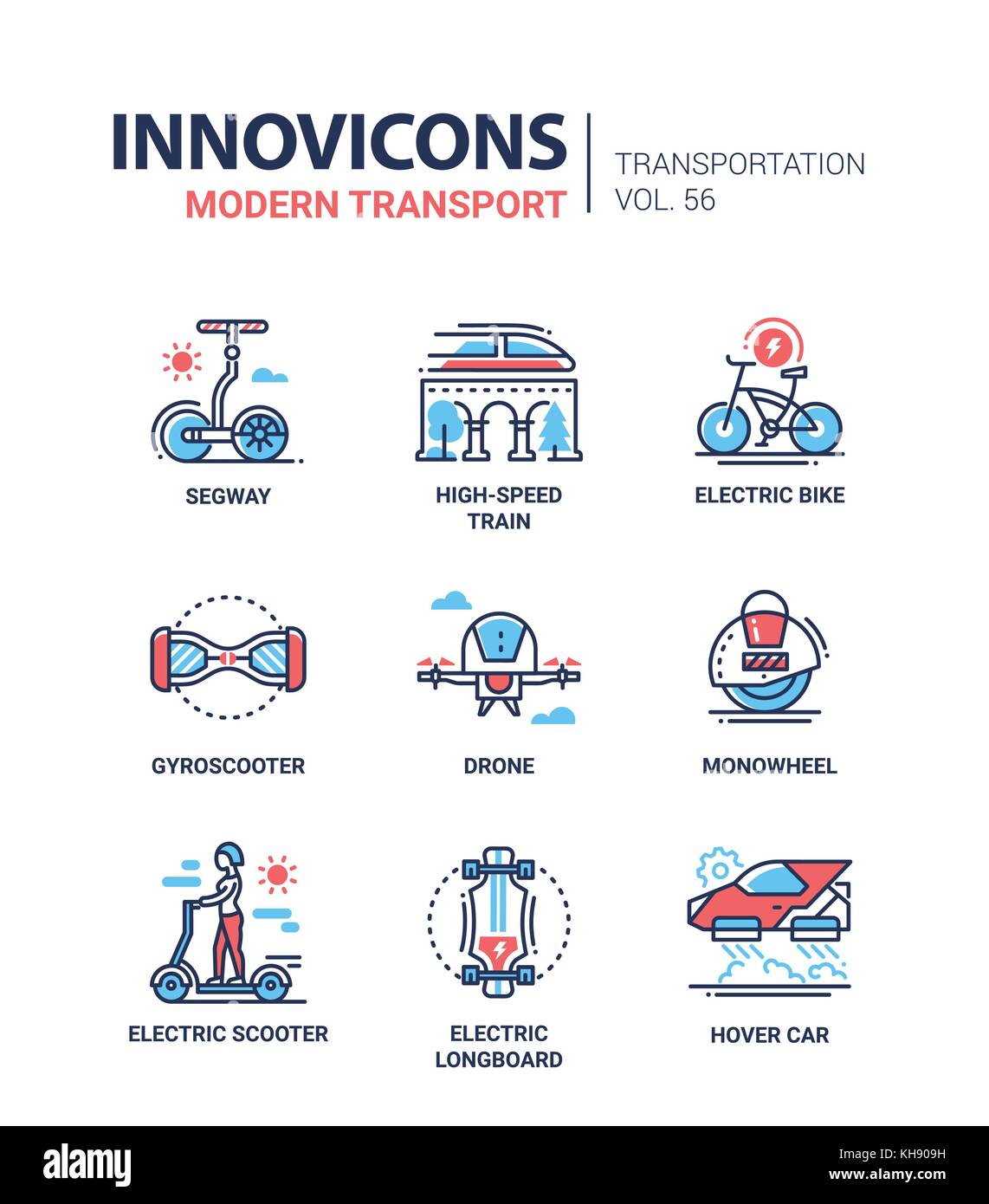 Line icon modern train Cut Out Stock Images Pictures Alamy