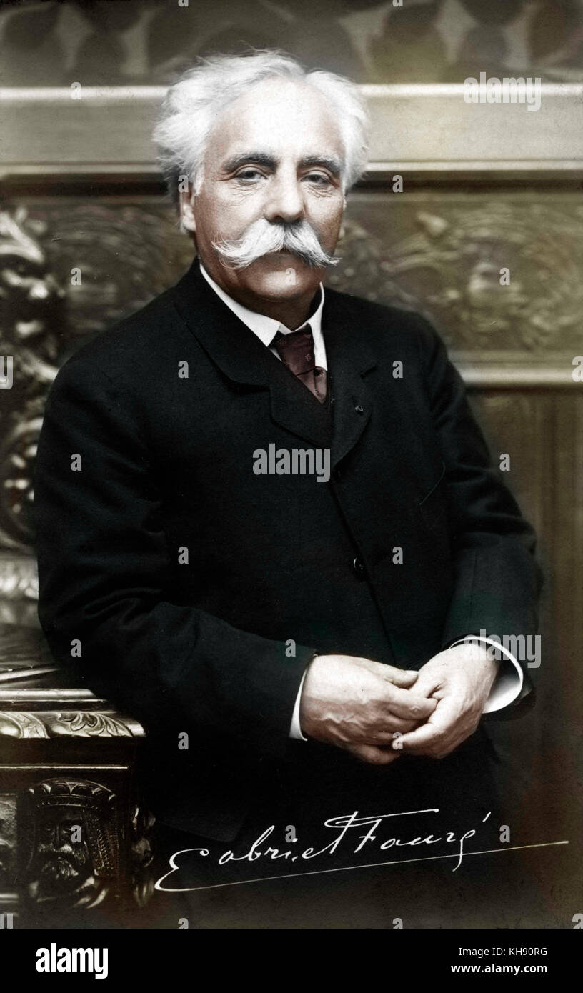 Gabriel Fauré .  French composer, 12th May 1845 - 4th November 1924. Stock Photo