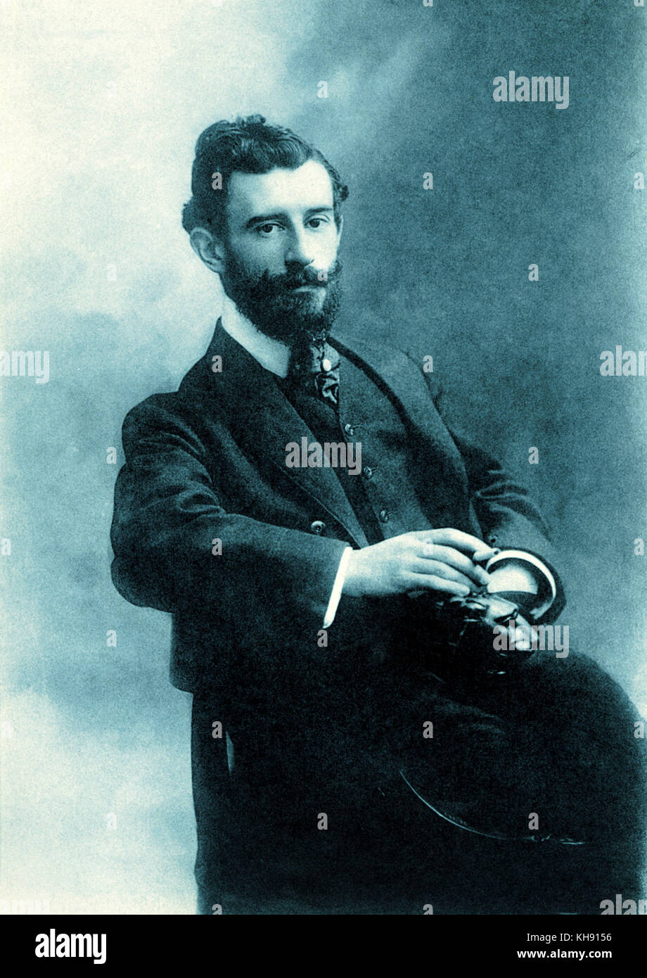 RAVEL, Maurice  in 1907 French Composer, 1875-1937 Stock Photo