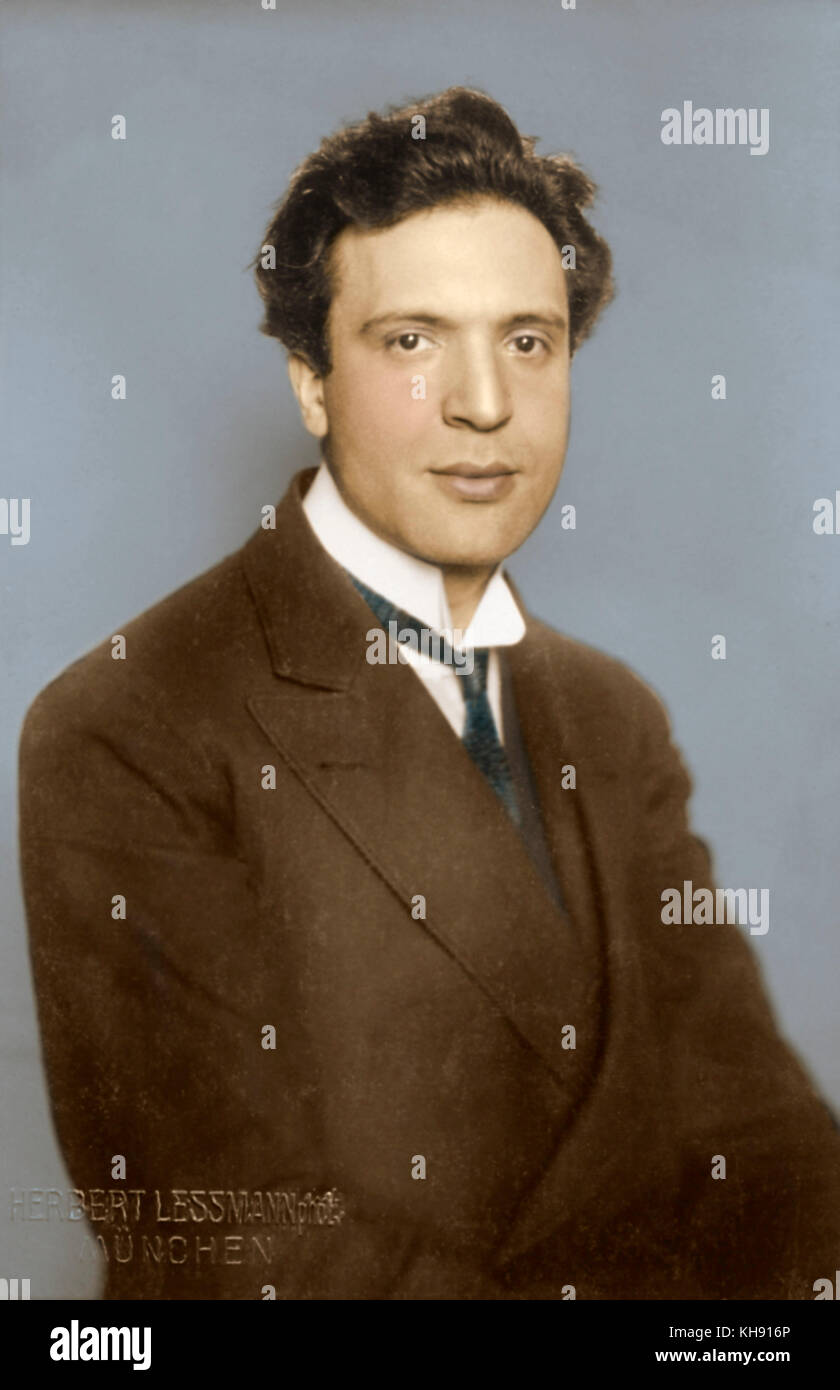 Bruno Walter portrait. German conductor and pianist (1876-1962) Stock Photo