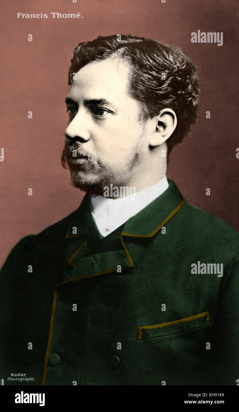 Francis Thomé, French composer, 1850-1909. Nadar studio Stock Photo - Alamy