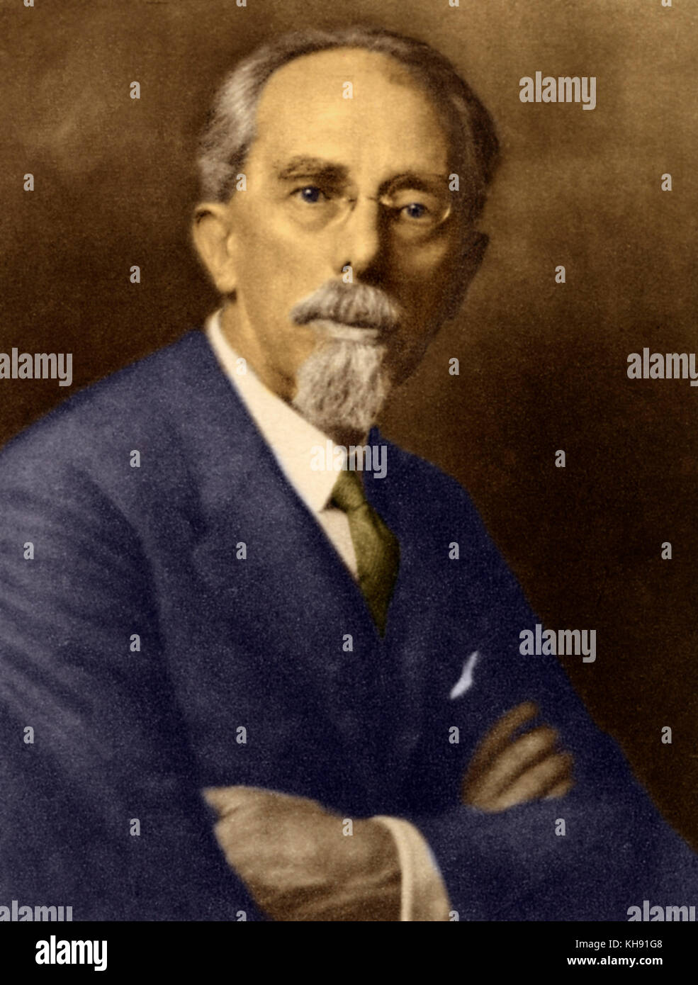 Franz Schalk - portrait. Austrian conductor. 1863-1931 Stock Photo