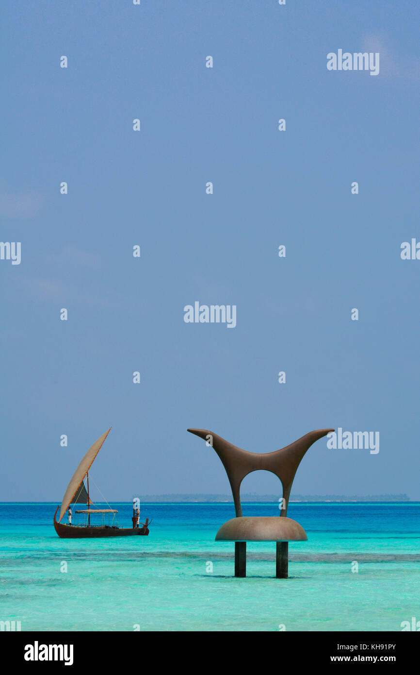 Arch, The Masterworks of Vincent Beaurin. Cheval Blanc Randheli, Maldives Stock Photo