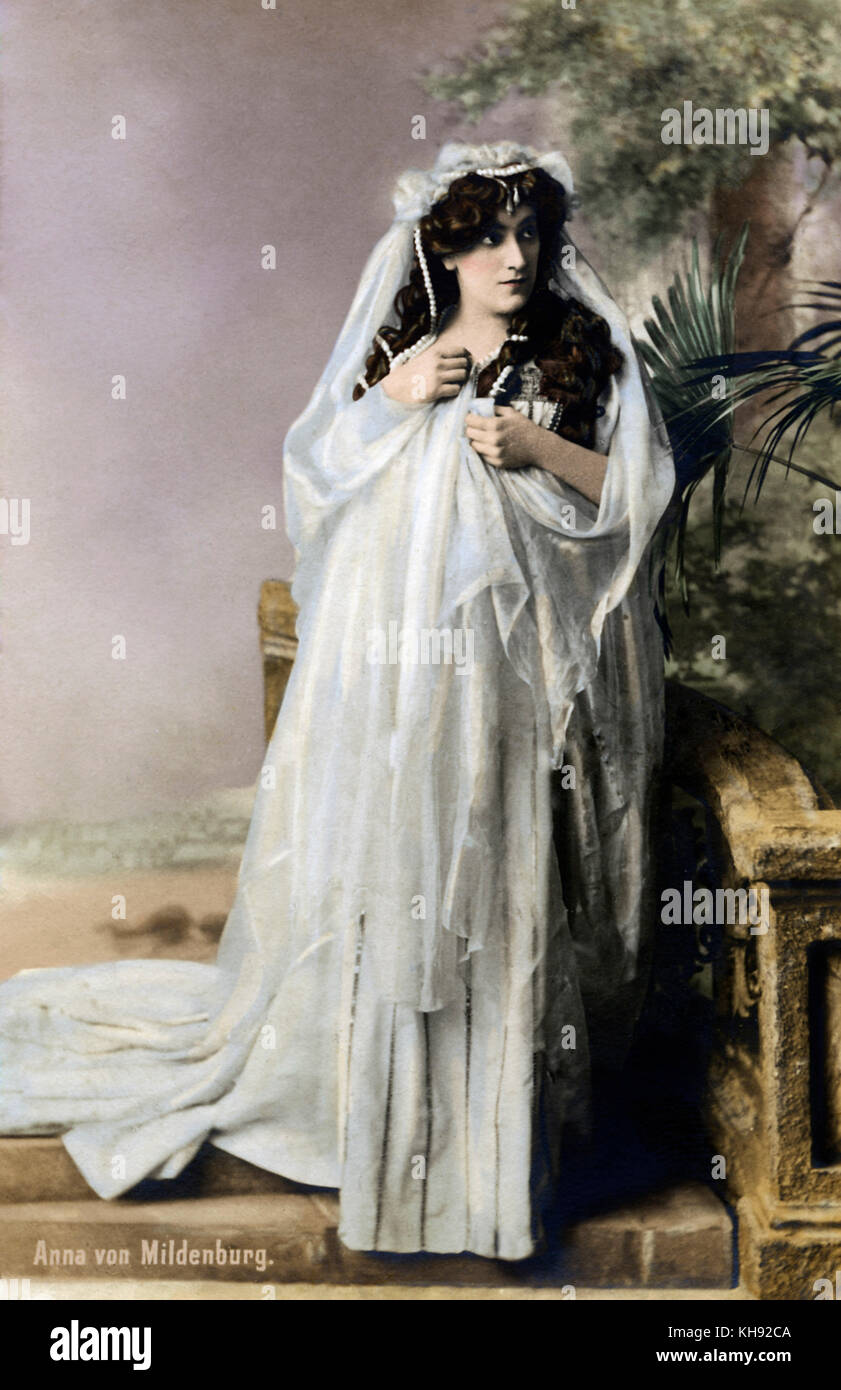 Anna  von MILDENBURG in role. Austrian soprano ( 1872 - 1947 ) Stock Photo