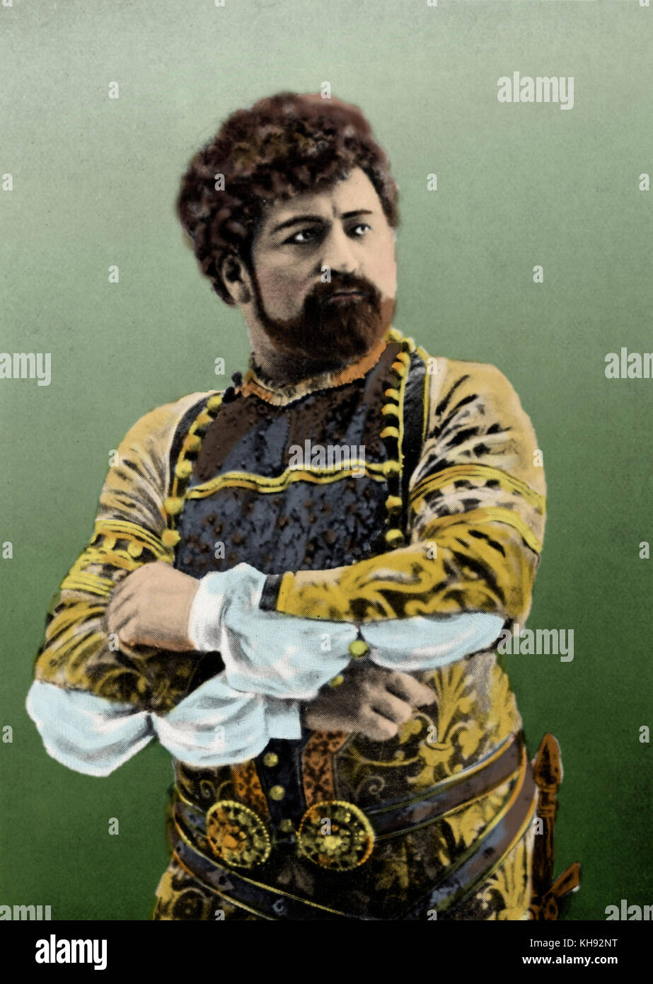 Francesco TAMAGNO, as Otello in Verdi 's opera  'Otello' Italian tenor (1850-1905) Stock Photo
