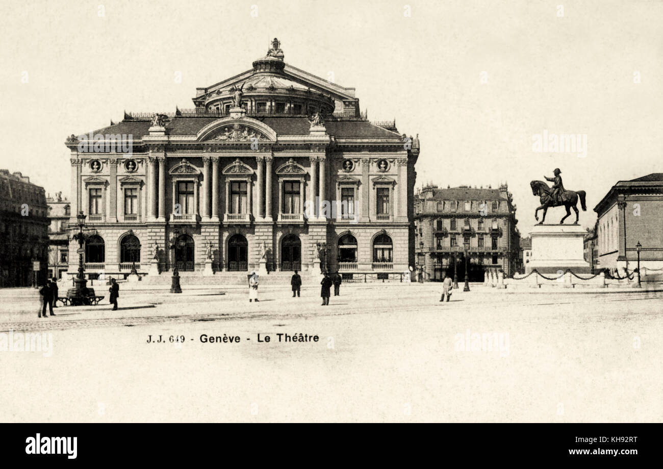 Grand Théâtre de Genève, Switzerland. Opera house. Stock Photo
