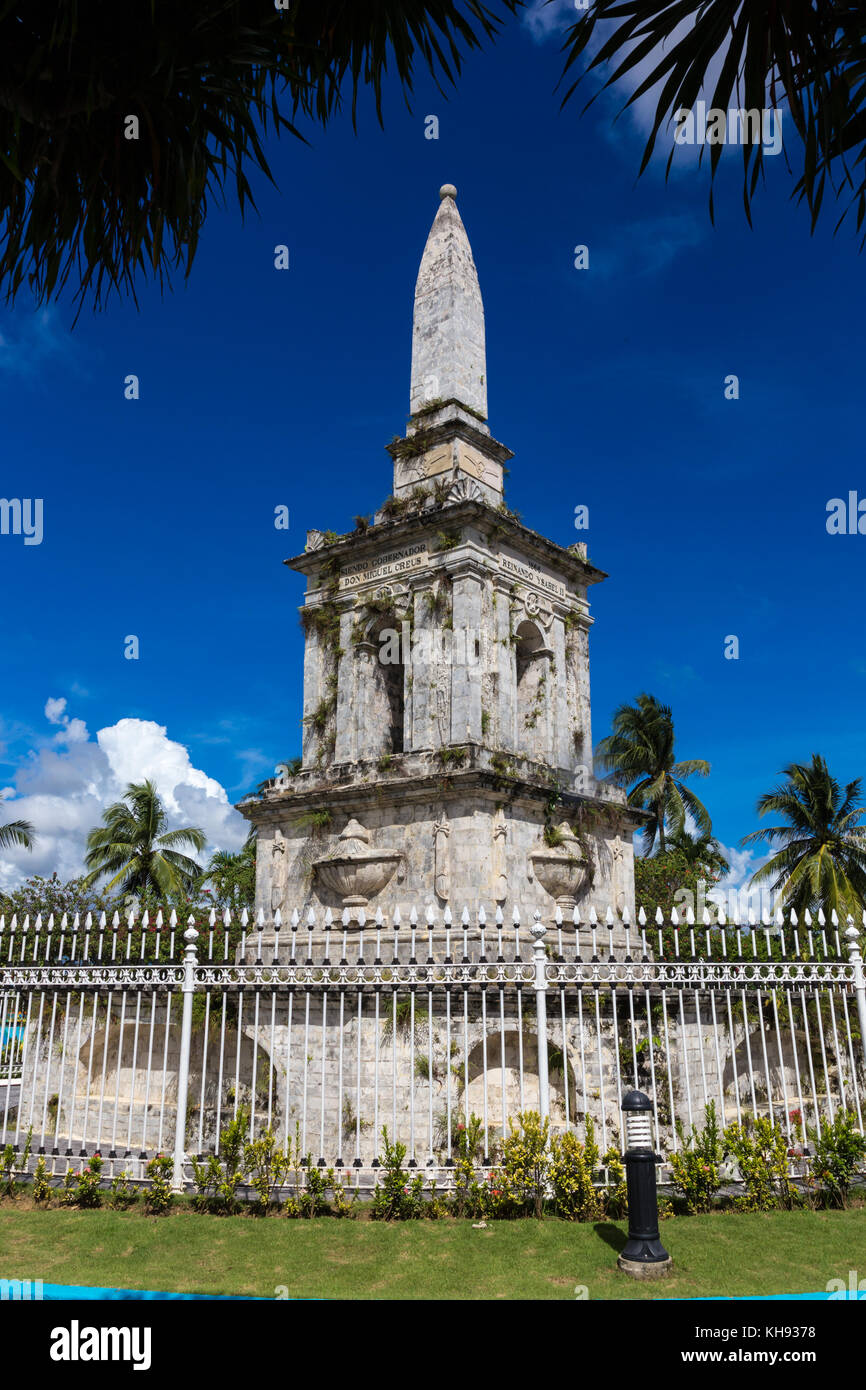 Asia, Philippines, Cebu, Mactan, Mactan Shrine, dedicated to Lapu Lapu, the local chieftain, who defeated and killed Ferdinand Magellan in 1521 Stock Photo