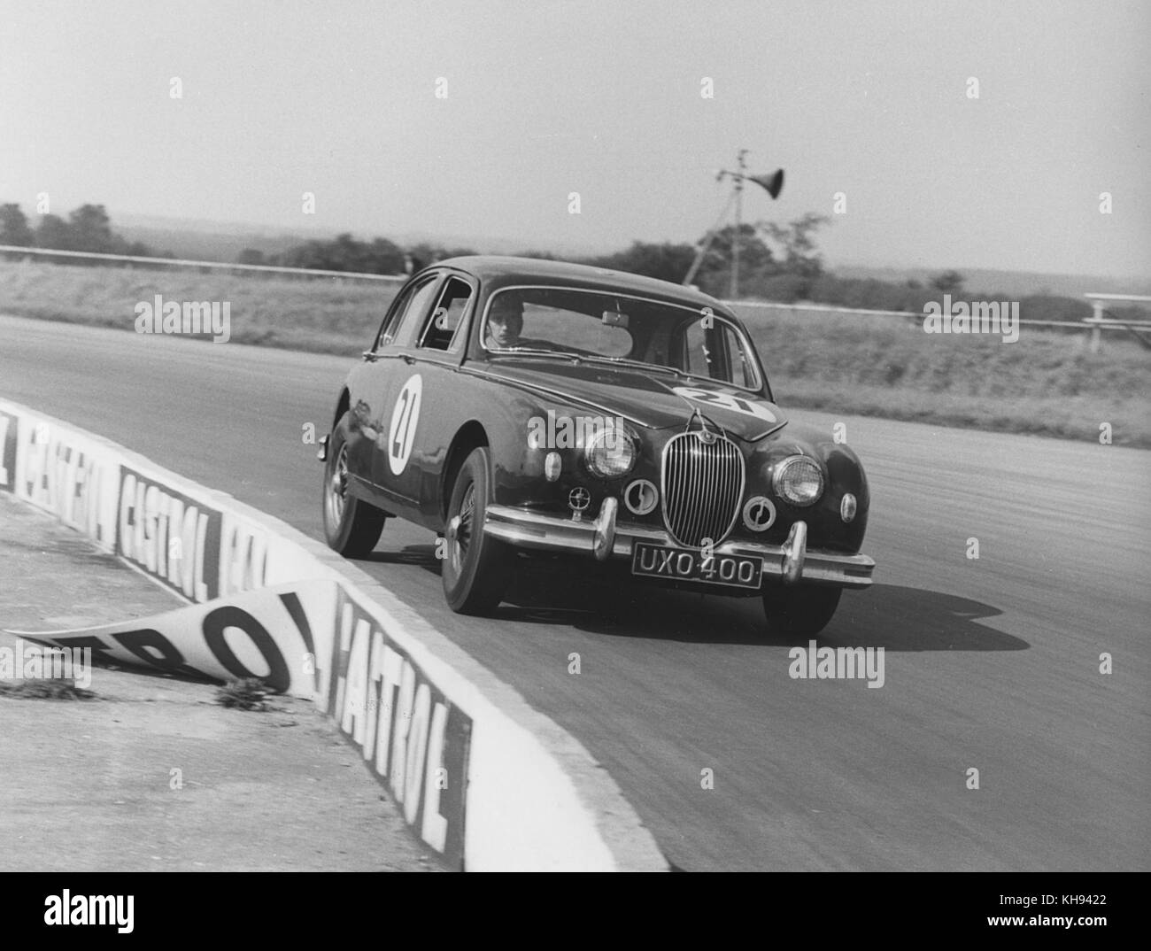 Jaguar 3.4, J.W. Dean Mk1. Silverstone 9.9.1961 Stock Photo