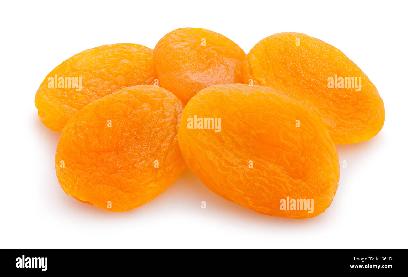 dried apricots path isolated Stock Photo Alamy