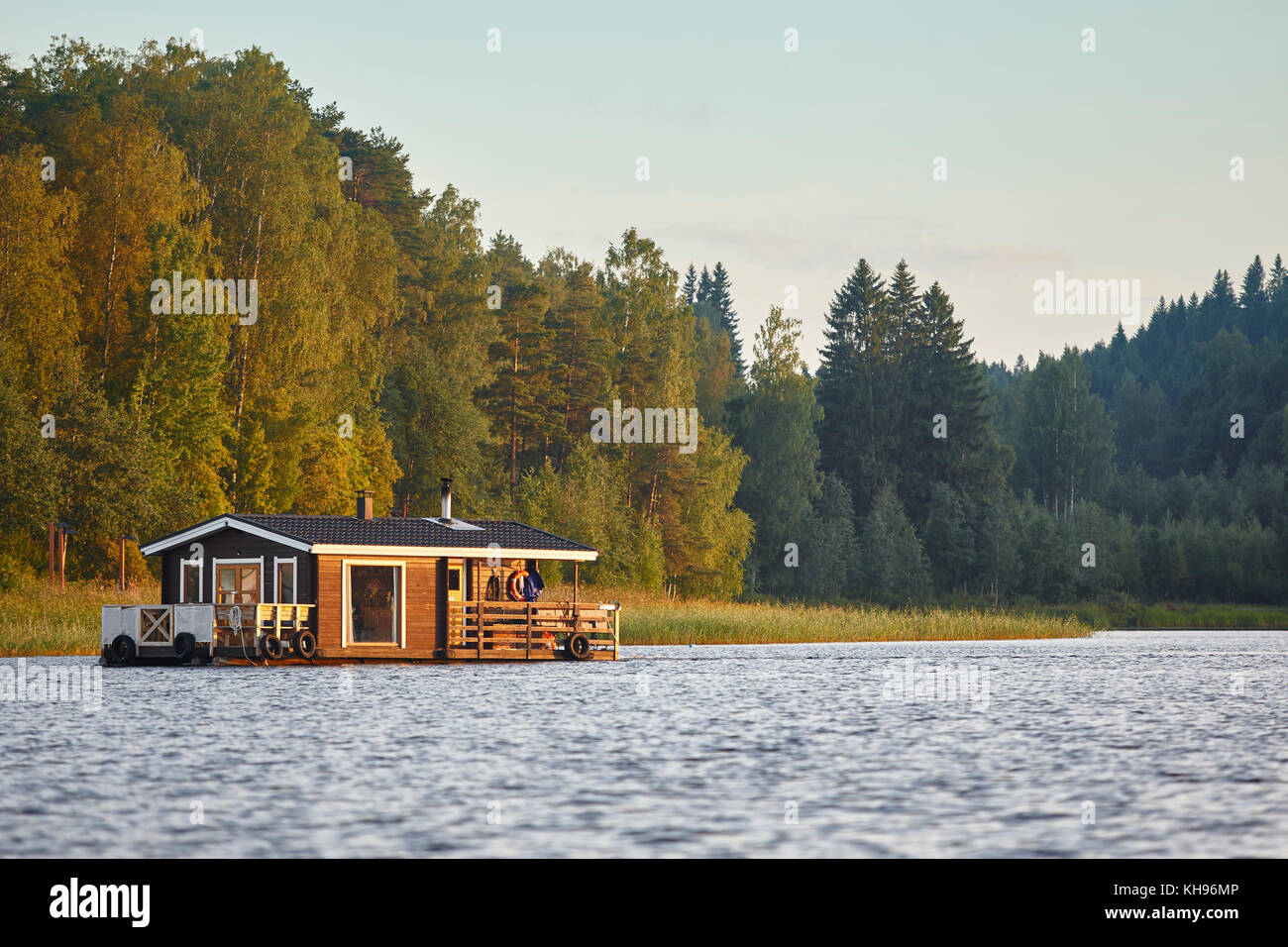 Sauna and spa cruise, Jyvaskyla area. Finland traditional lifestyle
