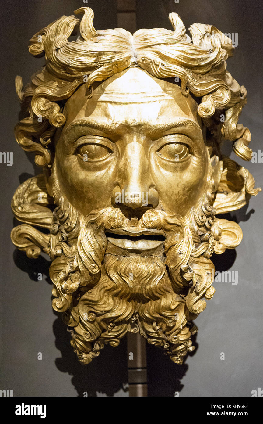 Europe. Italy. Lombardy. Milan. Museum of the Cathedral Duomo. God the Father - by Beltramino de Zutti (1416-1425) Stock Photo