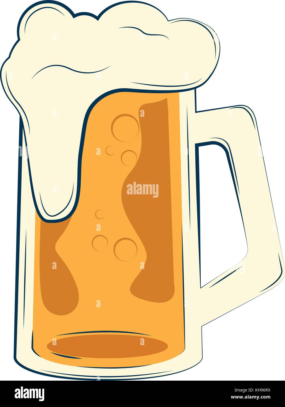 Isolated beer mug Stock Vector Image & Art - Alamy