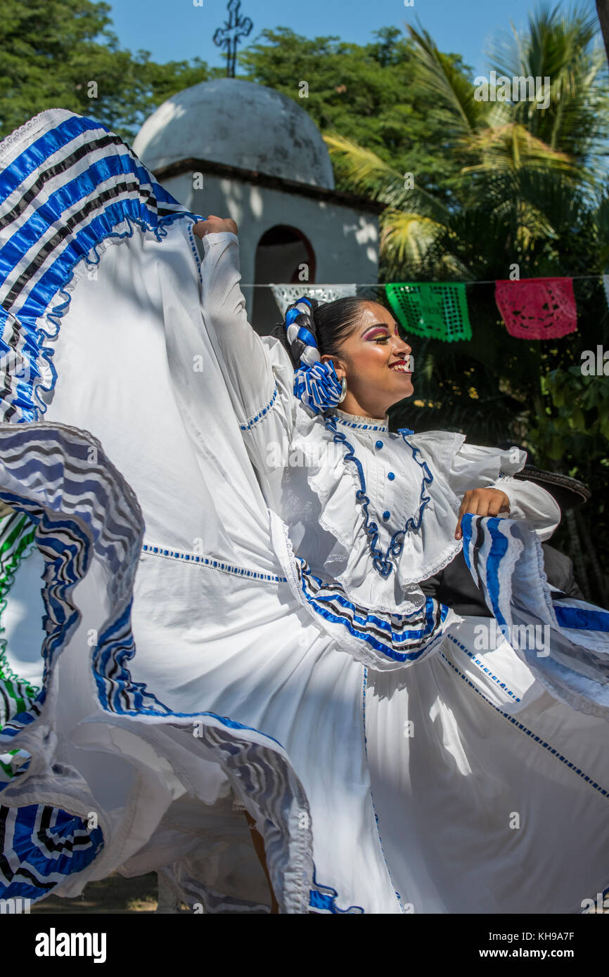 Blue mexican dress hi-res stock photography and images - Alamy