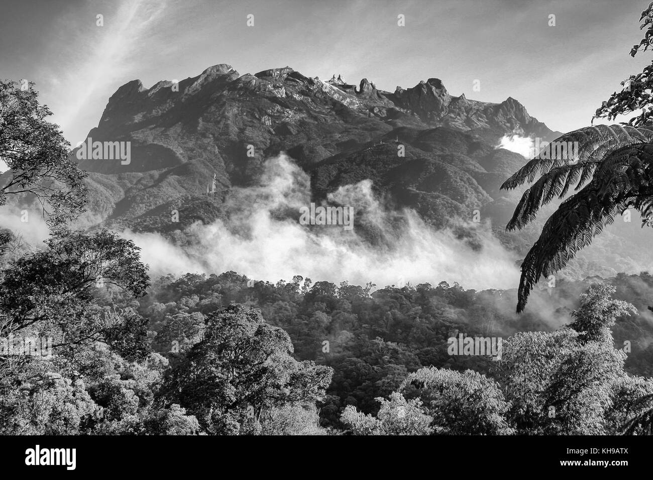 Kota Kinabalu (Mount Kinabalu), Borneo (Land Below The Wind) Stock Photo