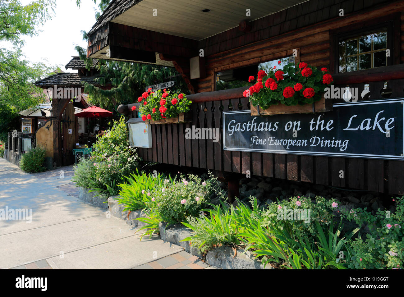 Gasthaus on the Lake restaurant, Peachland village, a Municipality in