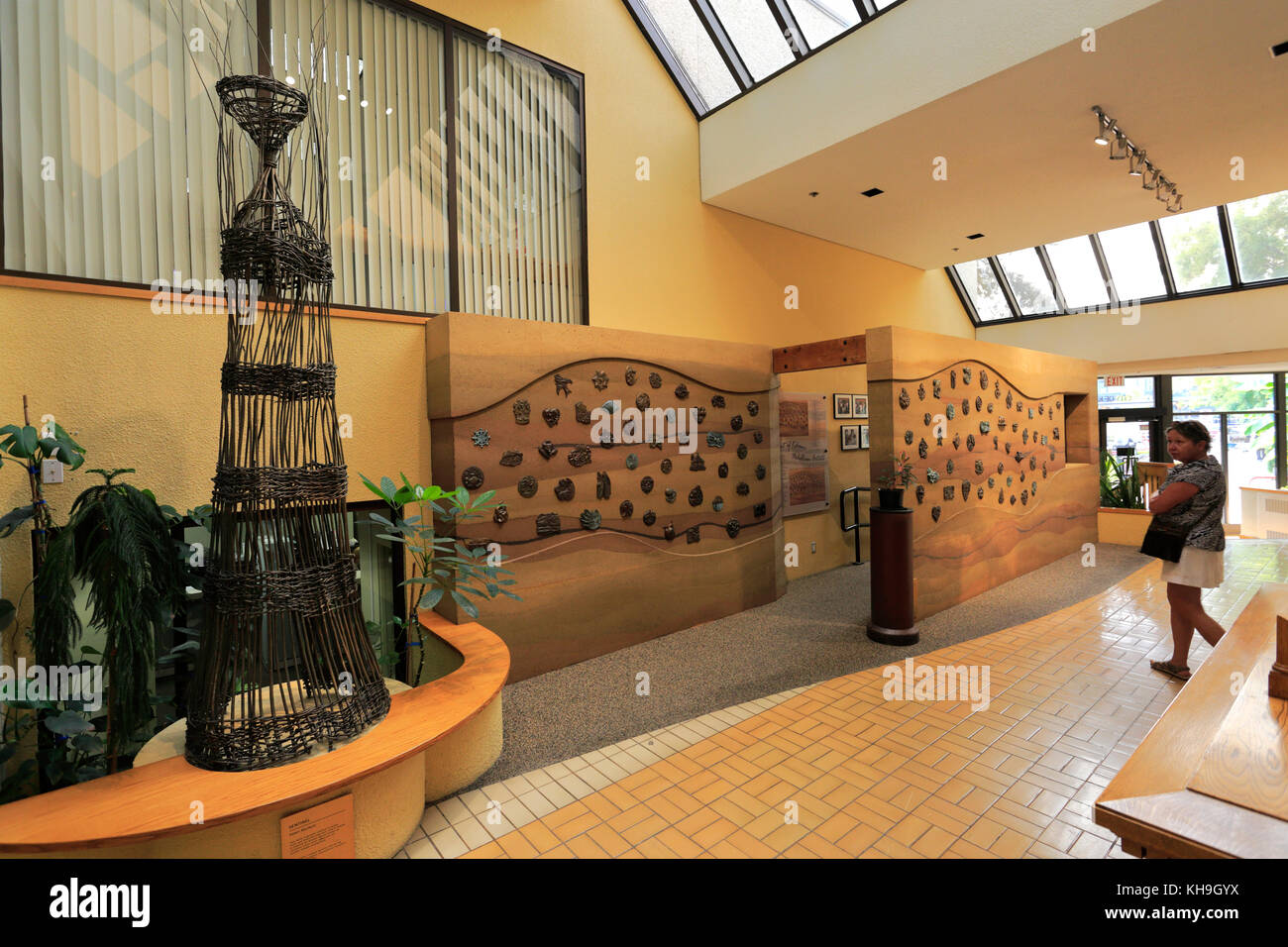 The Spirit of Kelowna sculpture, City Hall Foyer, City Art Trail, Kelowna City, Okanagan Lake