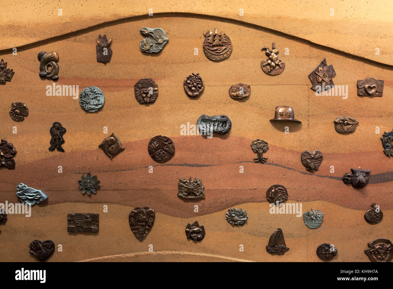 The Spirit of Kelowna sculpture, City Hall Foyer, City Art Trail, Kelowna City, Okanagan Lake