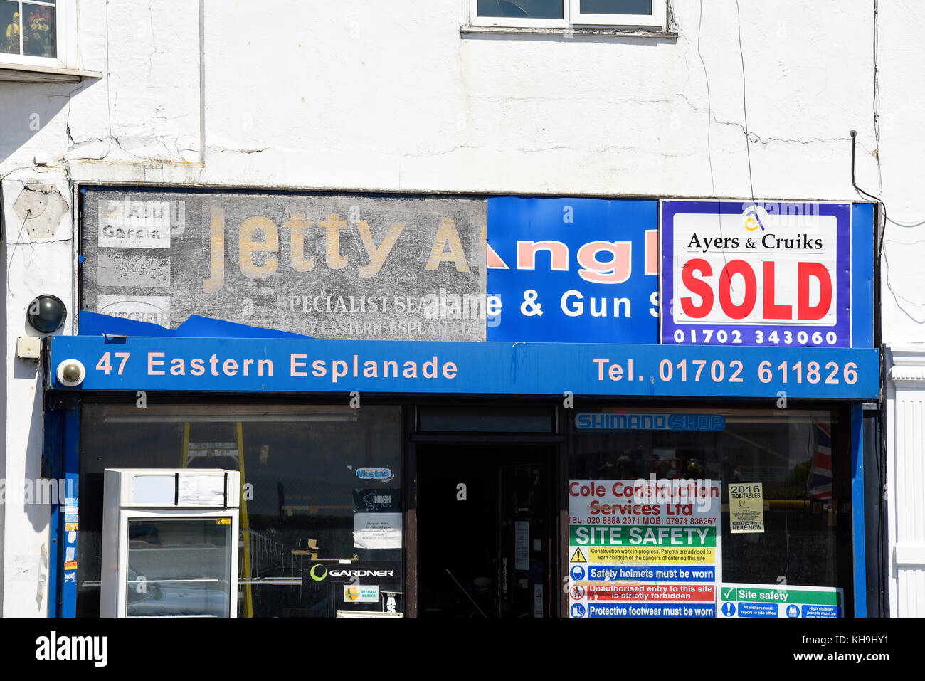 Jetty Anglers. Closed shut down premises. Property sold through Ayers