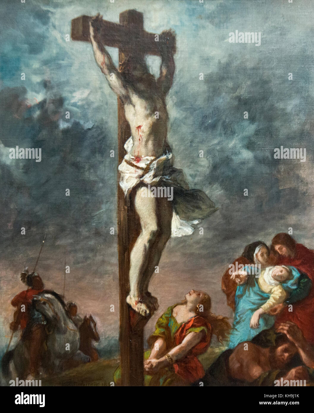 Eugene Delacroix: Christ on the Cross (1853) Stock Photo