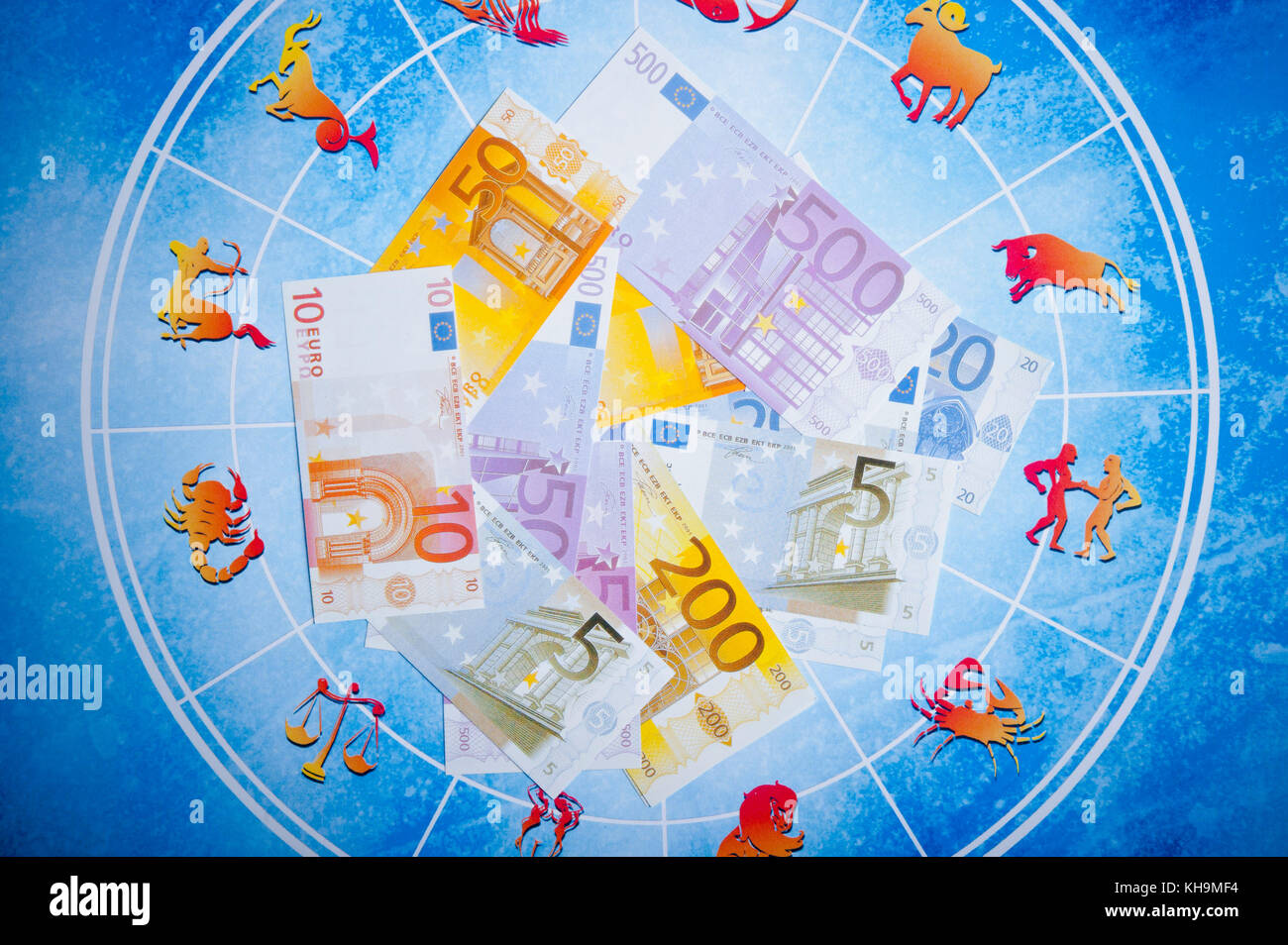 astrology and money, financial horoscope Stock Photo Alamy