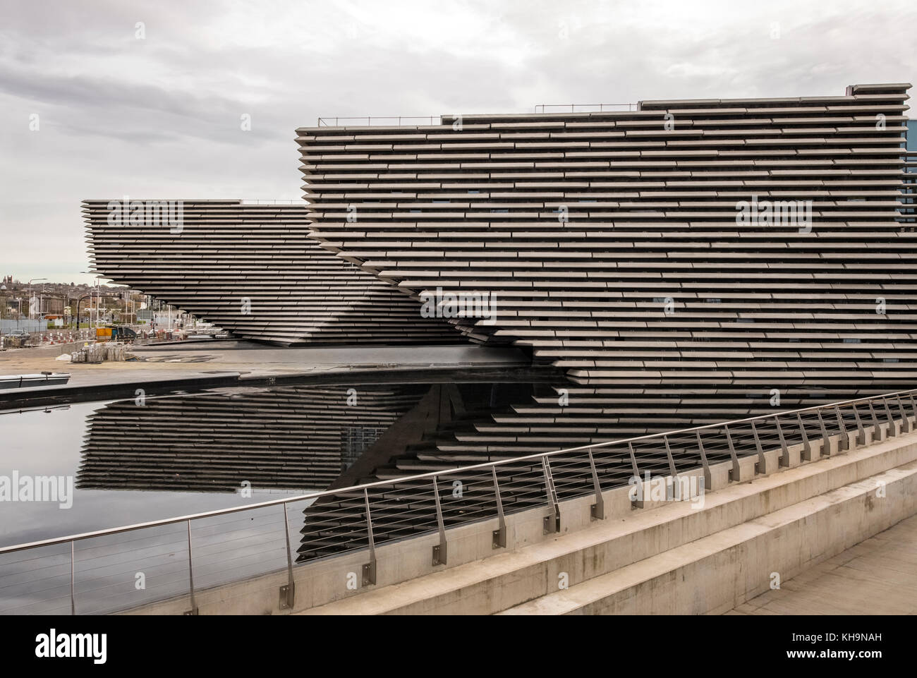 DUNDEE, SCOTLAND, OCTOBER 29, 2017: The new Victoria and Albert Museum of Design, reaches the last phase of development before opening in 2018 Stock Photo