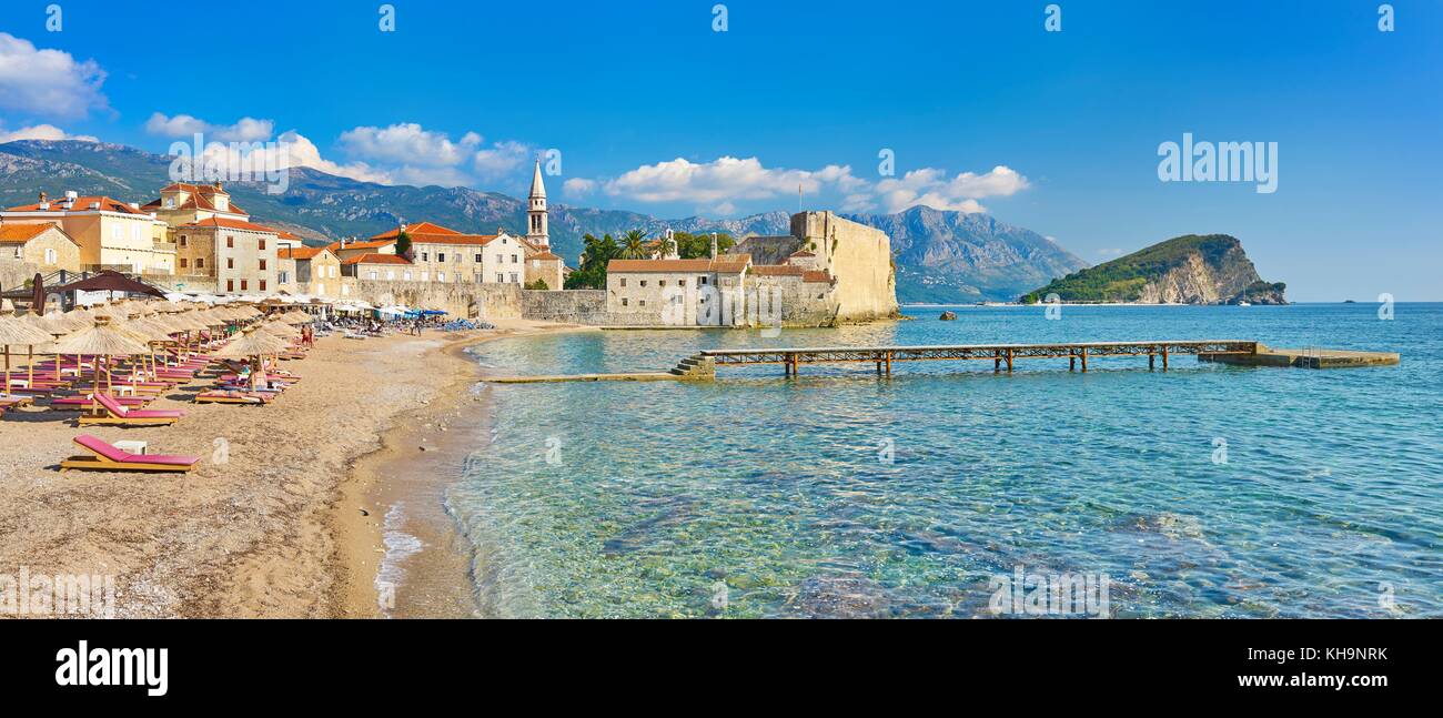 Old Town (Stari Grad), Budva, Montenegro Stock Photo