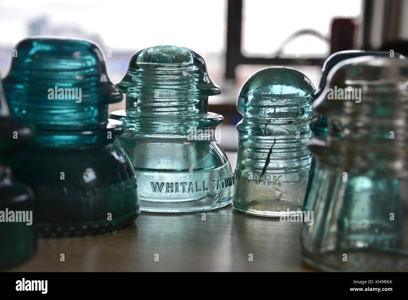 Antique Bell Telephone Memorabilia (Glass Insulator Caps, Underground