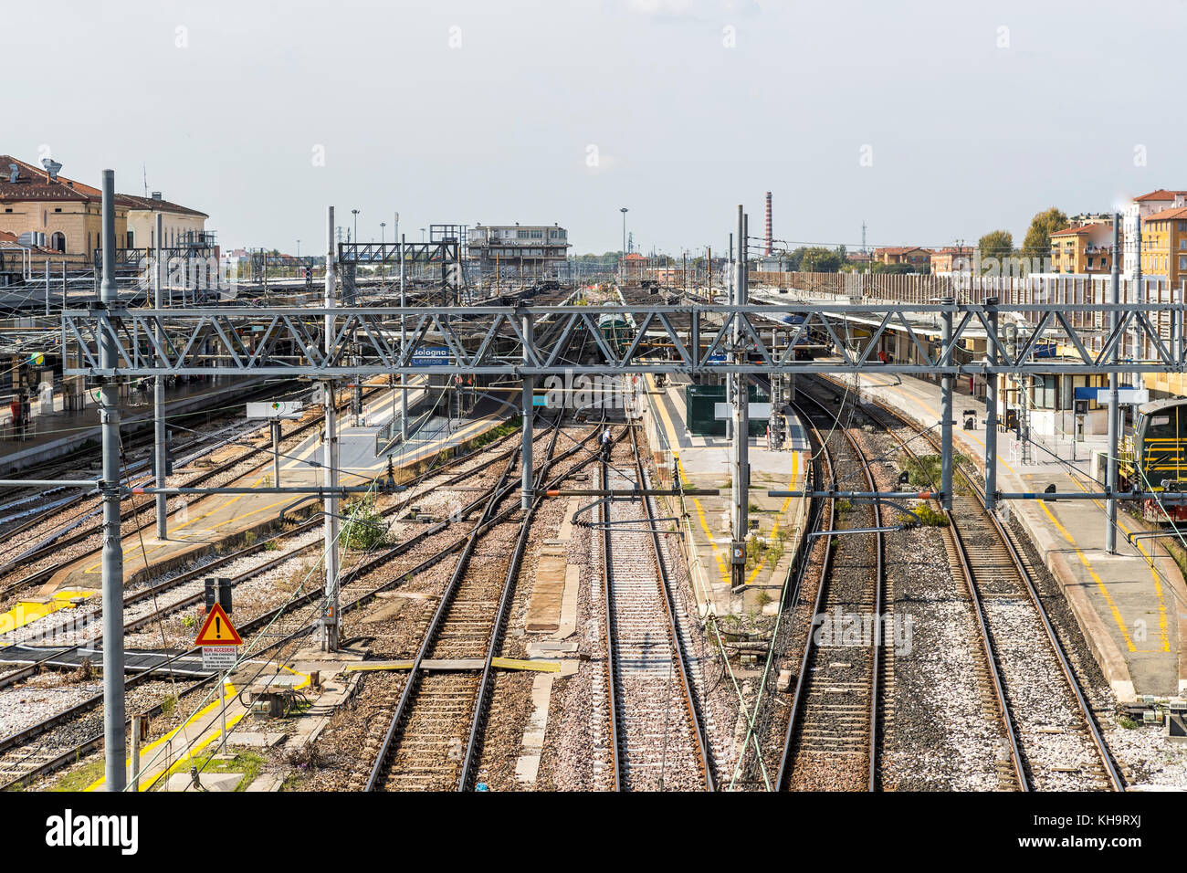 Bologna Central Railway Station Stock Photo Alamy