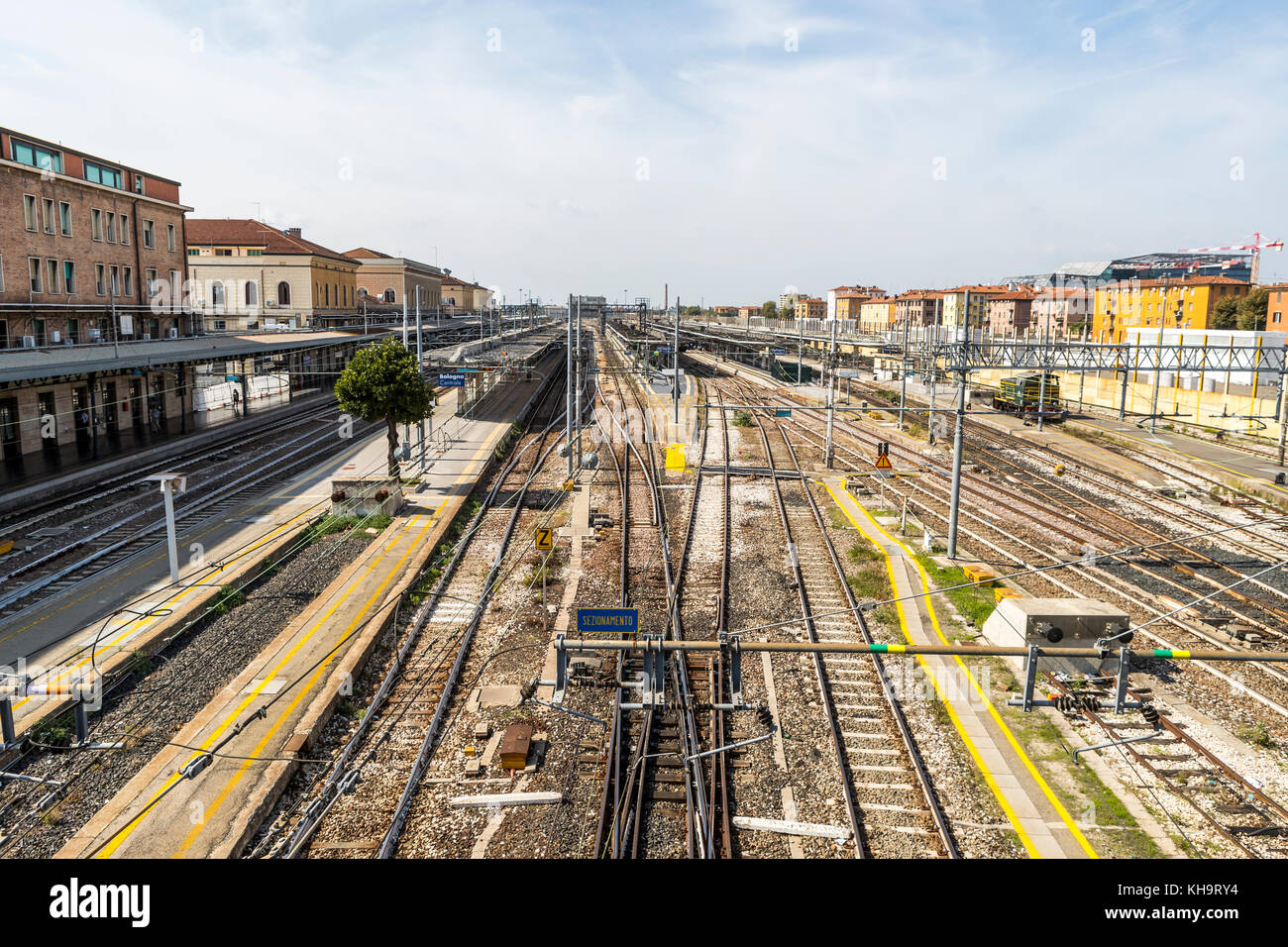 Bologna Central Railway Station Stock Photo Alamy