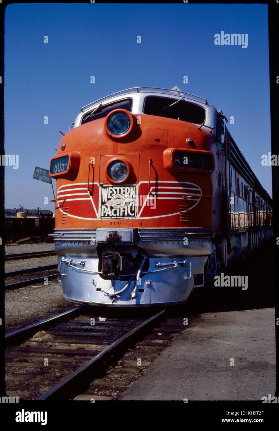 Central Pacific Train, San Francisco, California, USA, 1963 Stock Photo