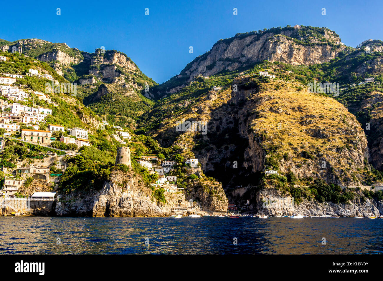 Sailing the Amalfi Coast in Italy Stock Photo Alamy