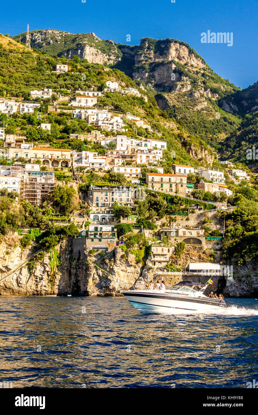 Sailing the Amalfi Coast in Italy Stock Photo Alamy