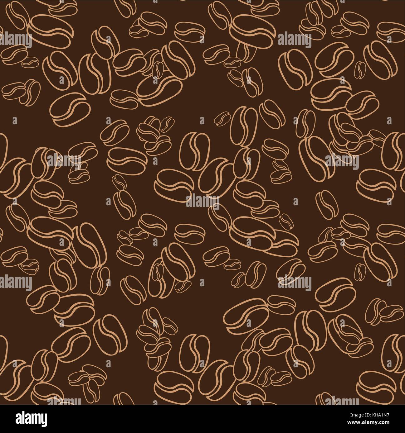 seamless vector pattern with coffee beans Stock Vector Image & Art - Alamy