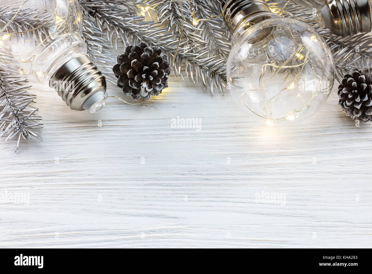 Silver decorations xmas decoration hi-res stock photography and images -  Alamy