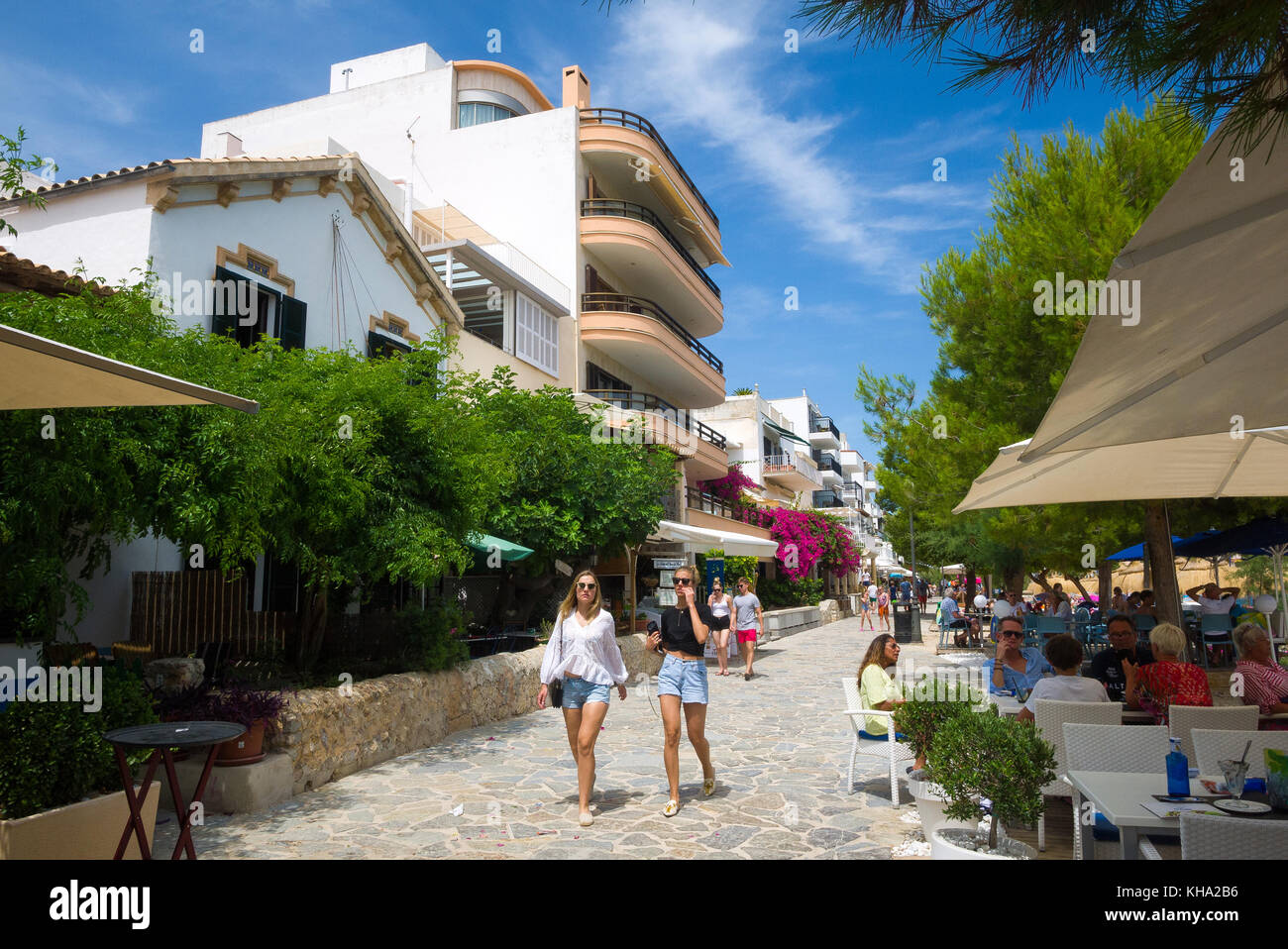 Port de Pollenca in Mallorca, Spain Stock Photo