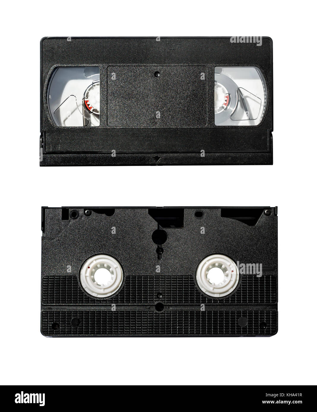 detail of classic vhs cassette isolated on white Stock Photo Alamy