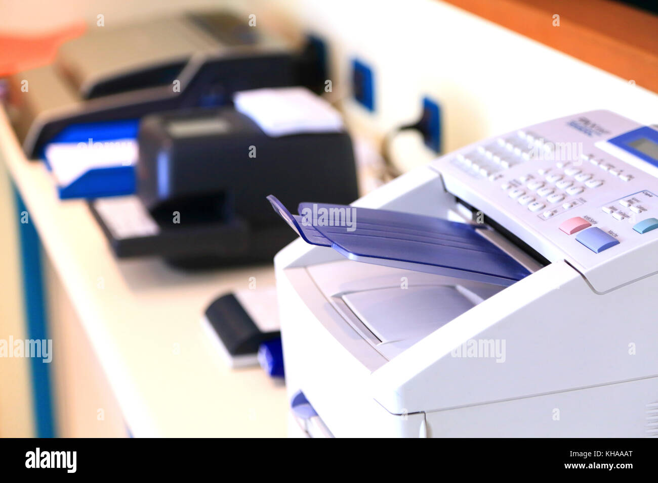 Fax and printer Stock Photo Alamy