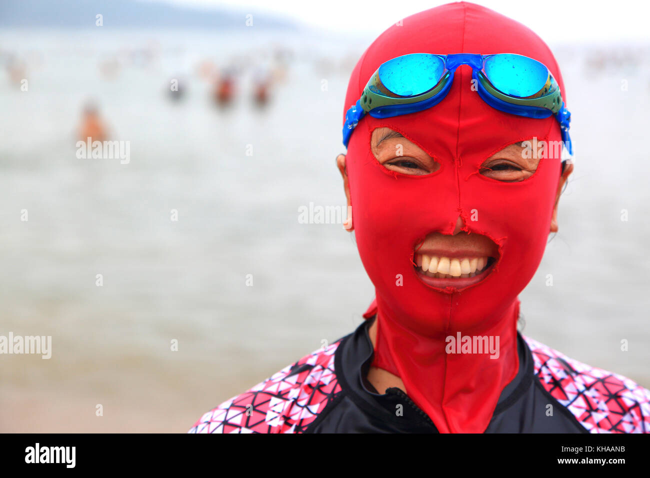 Asia, China, Shandong Province, Qingdao. Huiquan Bay, Beach Number 1