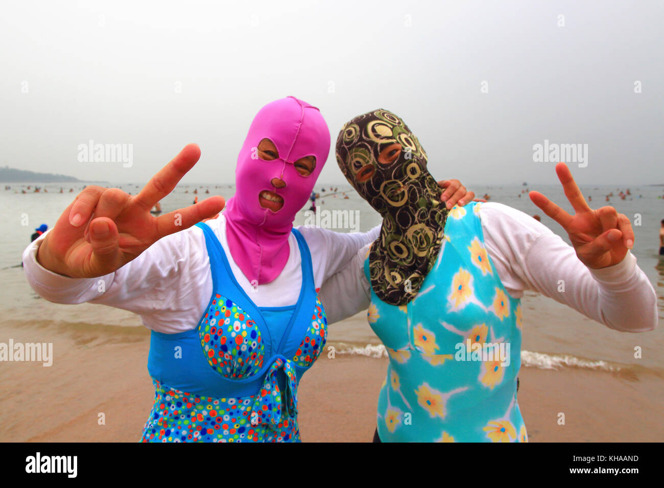 Asia, China, Shandong Province, Qingdao. Huiquan Bay, Beach Number 1
