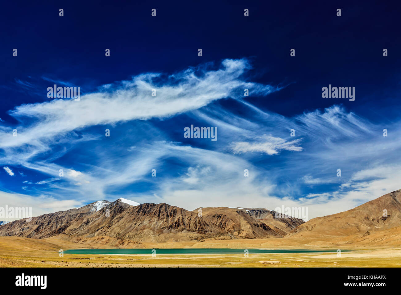 Tso Kar lake, Ladakh, India Stock Photo