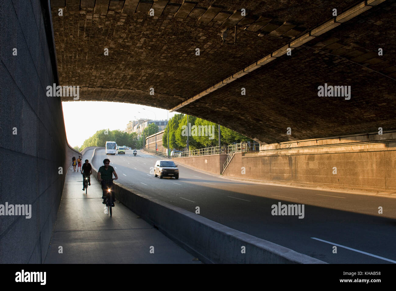 France, arts, Quai de la Rapee, highway Stock Photo Alamy