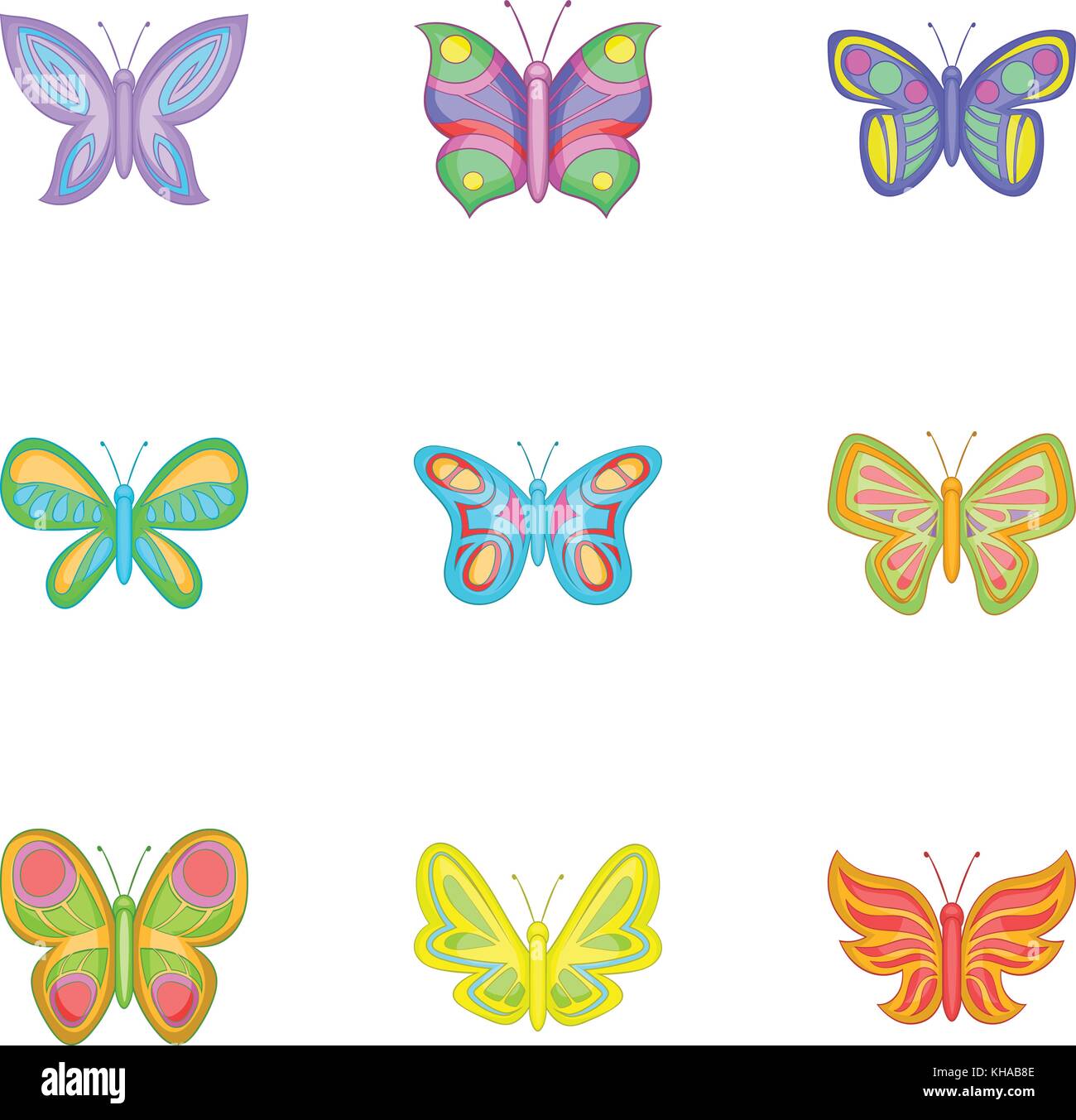 Winged creature icons Stock Vector Images - Alamy