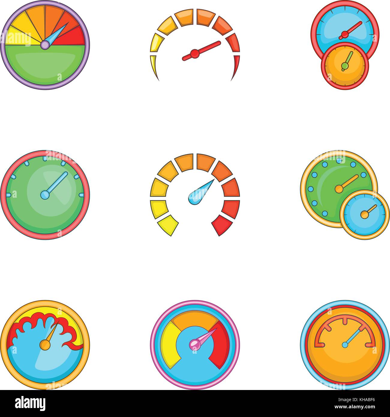 Measurement symbol icons set, cartoon style Stock Vector Image & Art ...