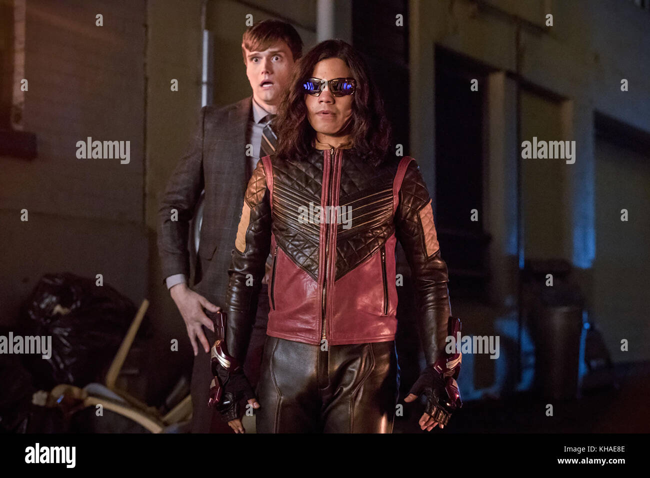 The Flash From Left Hartley Sawyer Grant Gustin Brandon Routh In Crisis On Infinite Earths Part Three Season 6 Episode 609 Aired December 10 19 Ph Katie Yu C The Cw Courtesy