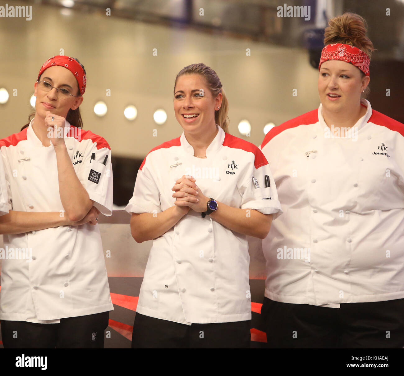 HELL'S KITCHEN, l-r: Ashley Nickell, Dana Cohen, Jennifer Normant in