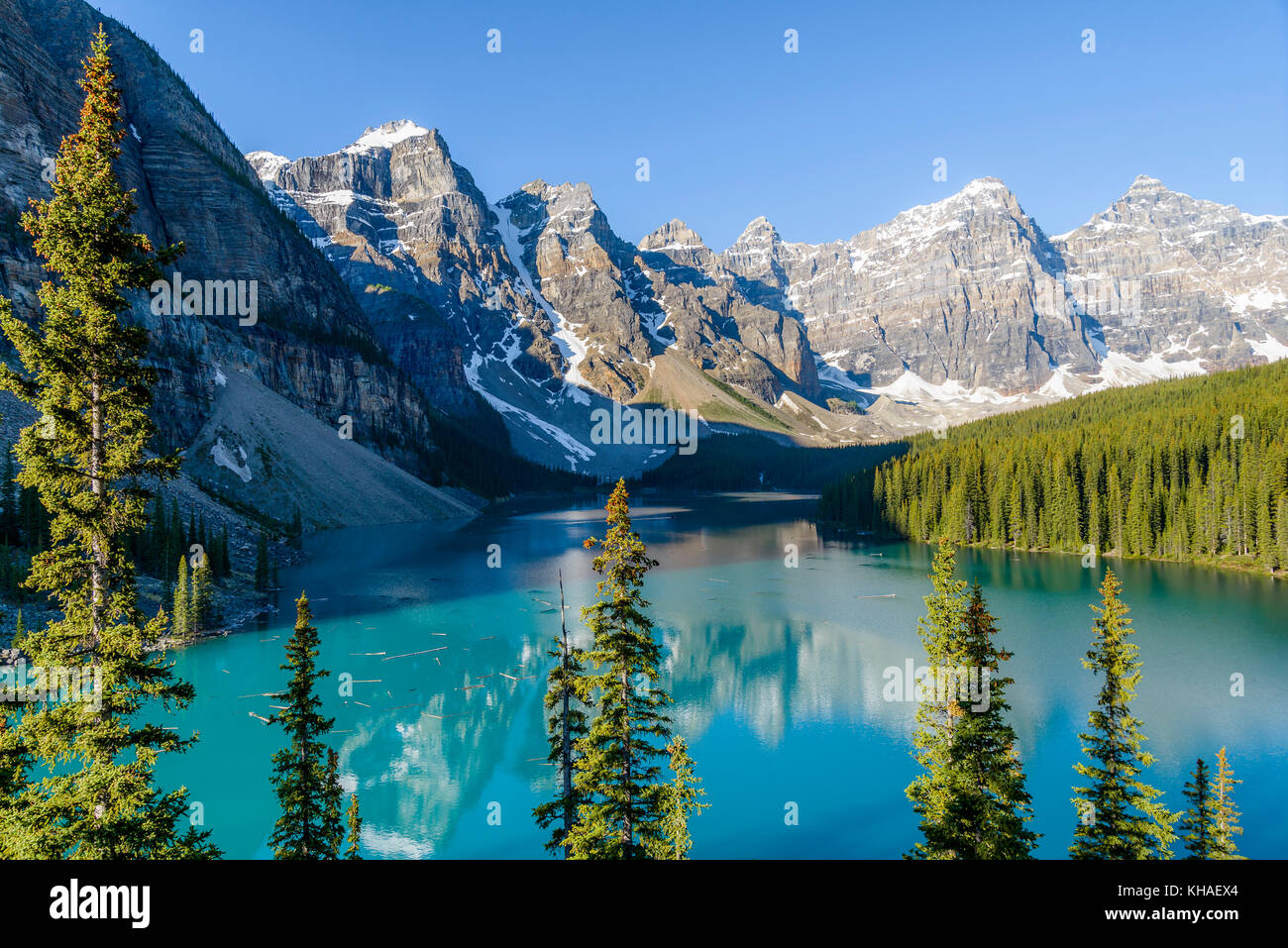 Moraine lake, Banff National Park, Alberta, Canada Stock Photo Alamy