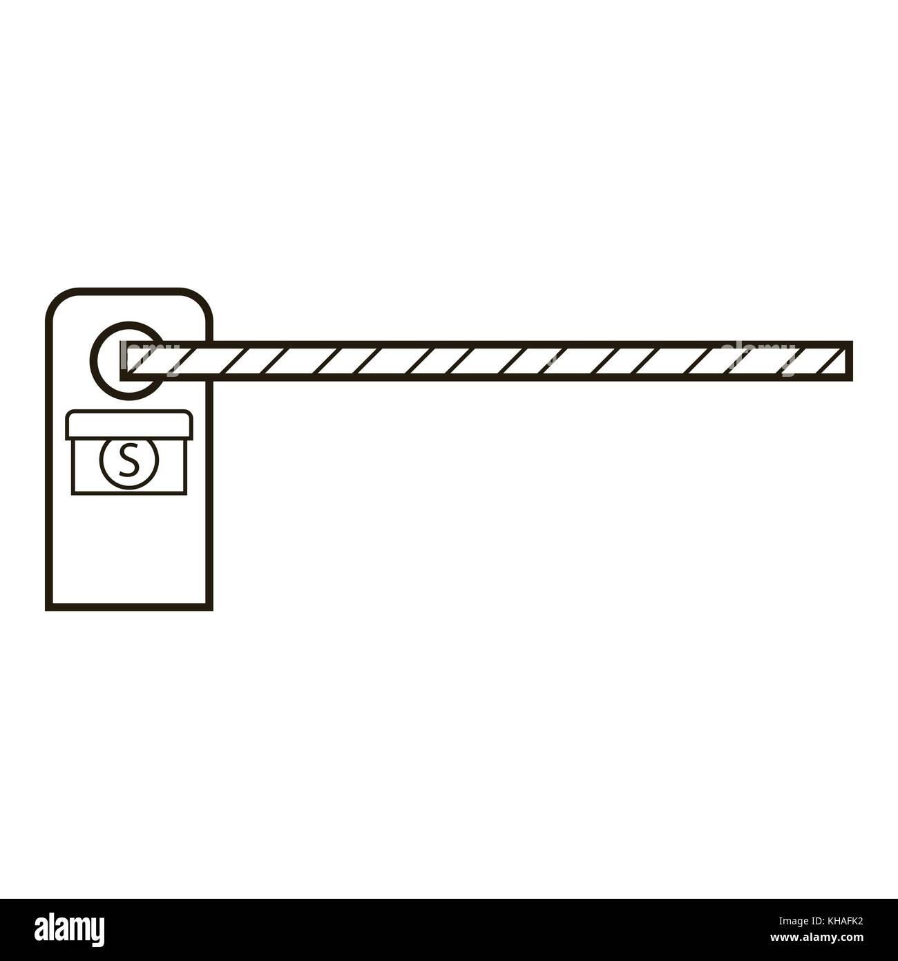 Barrier icon, outline style Stock Vector Image & Art - Alamy