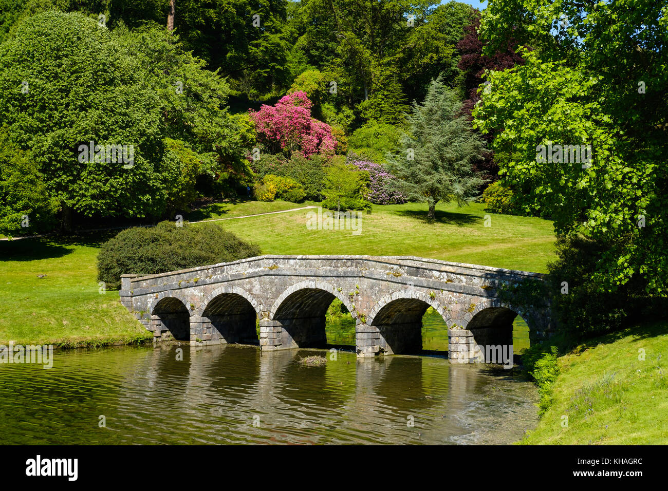 Stourhead Garden, Wiltshire, England, Great Britain Stock Photo