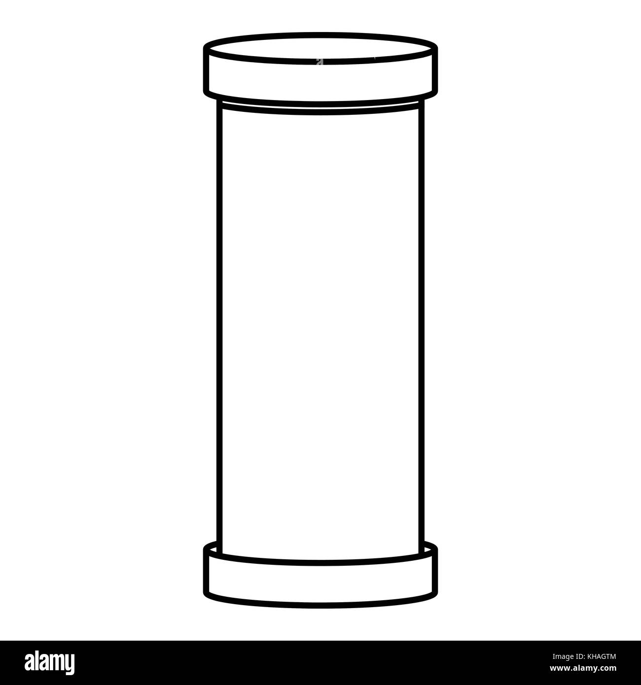 Plastic glass icon, outline style Stock Vector Image & Art - Alamy